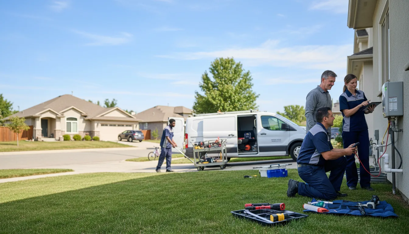 Tankless water heater service in Downs, IL